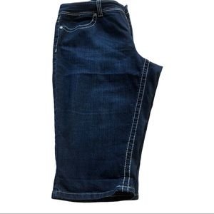 Nine West Vintage America Dark Wash Capri